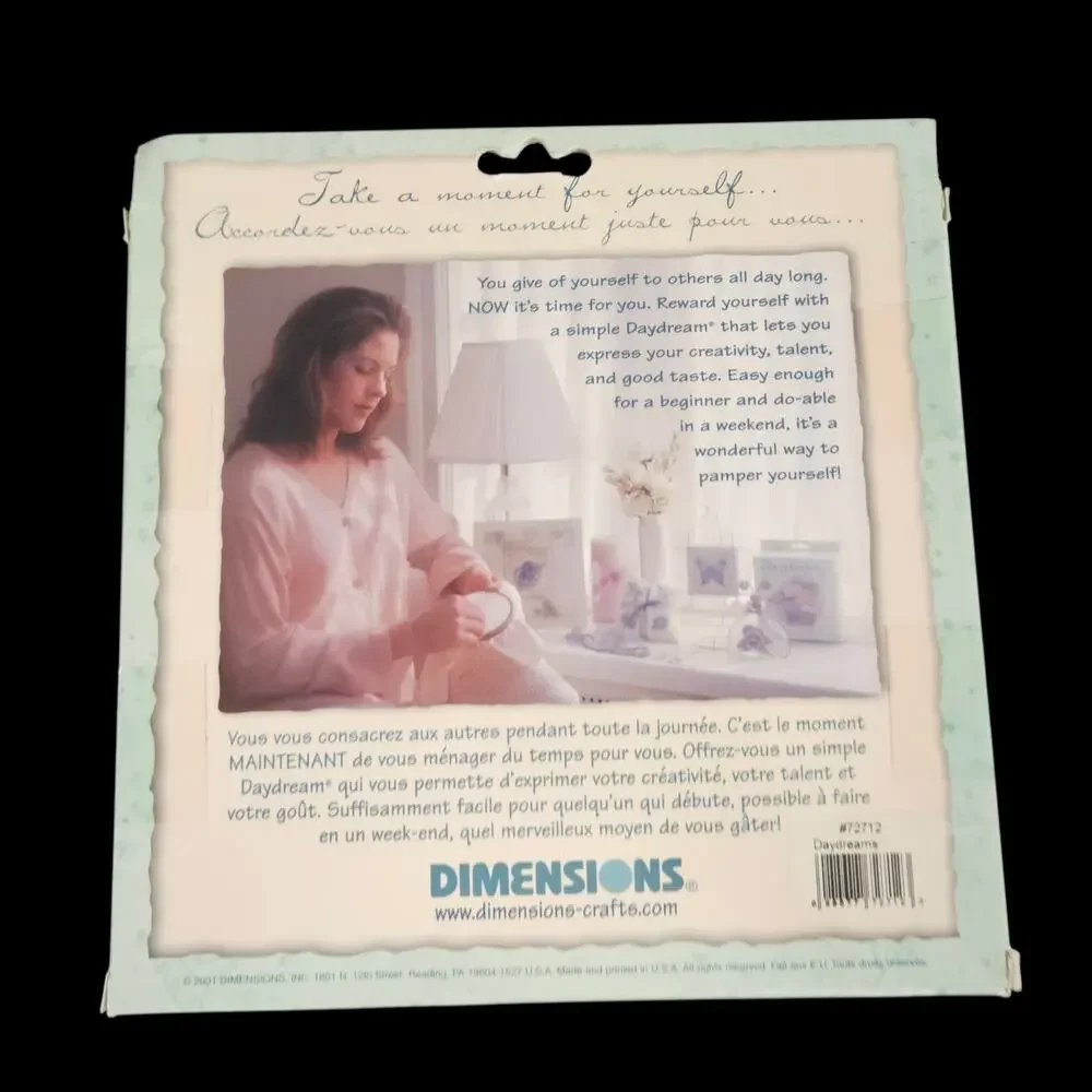 Dimensions Daydreams Counted Cross Stitch Kit Lot of 2 Rose & Every Moment